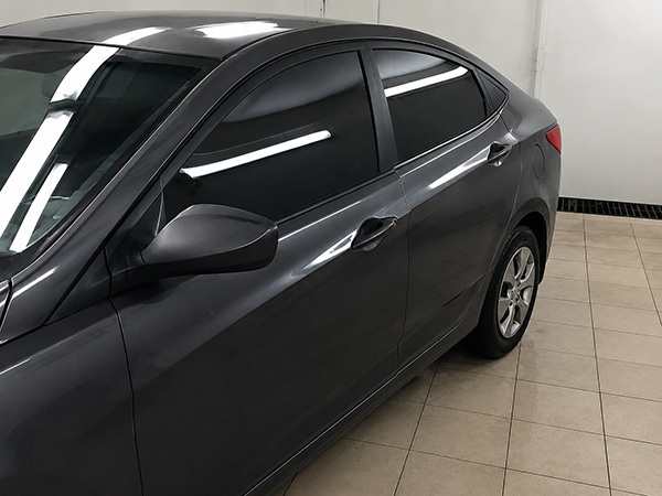 Смешанная тонировка Hyundai Solaris